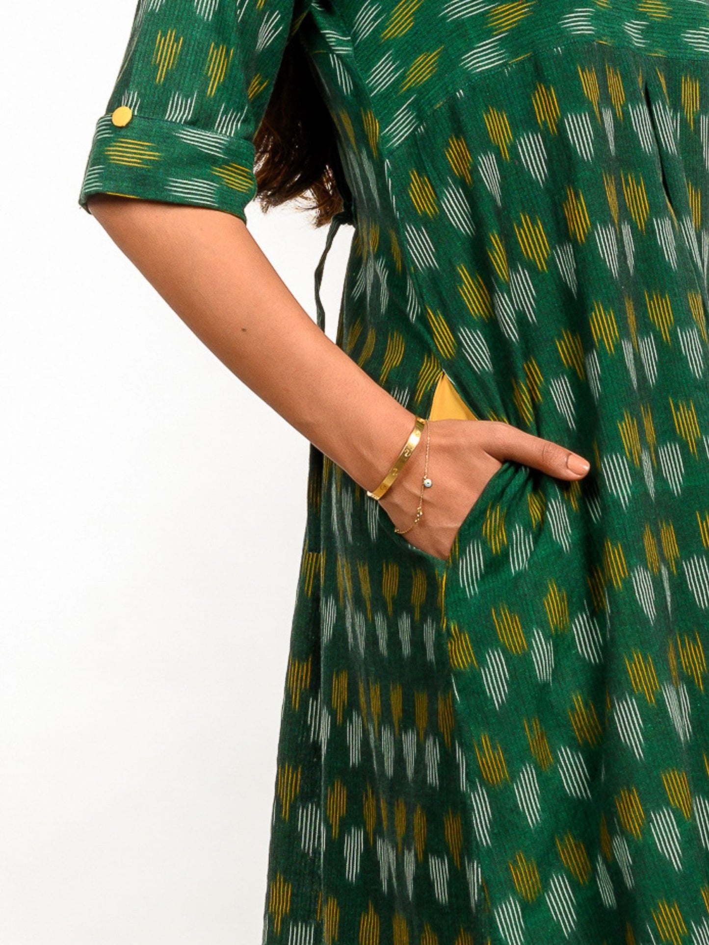 'Delilah' Handwoven Ikat Pure Cotton Tunic