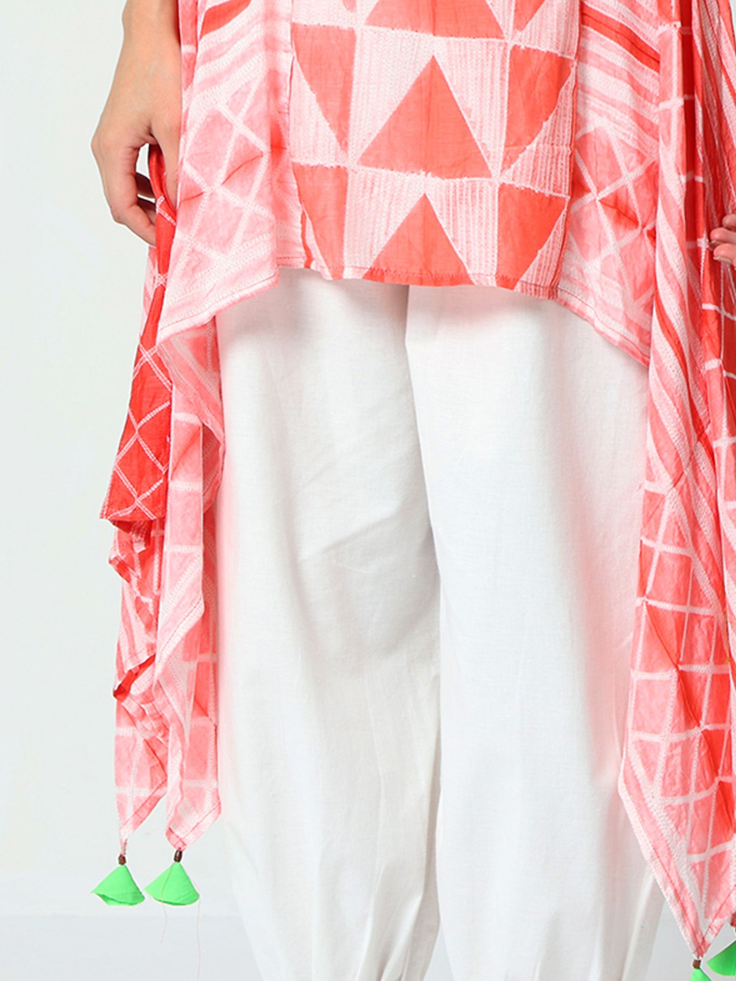 'Samah' Hand-dyed Shibori Vegan Silk Tunic