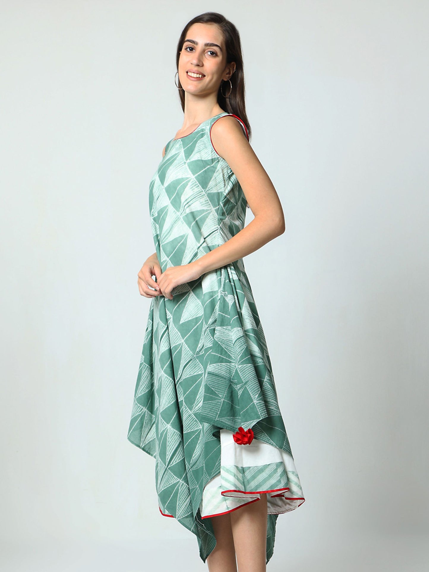 'Samara' Hand-dyed Shibori Pure Cotton Dress