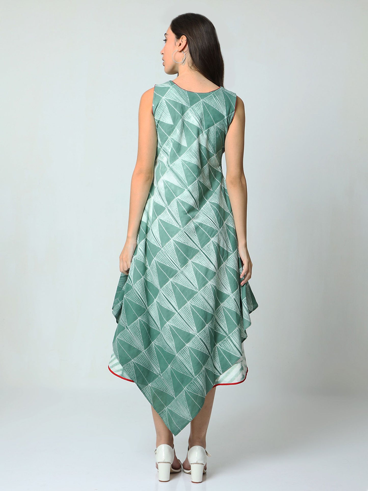 'Samara' Hand-dyed Shibori Pure Cotton Dress