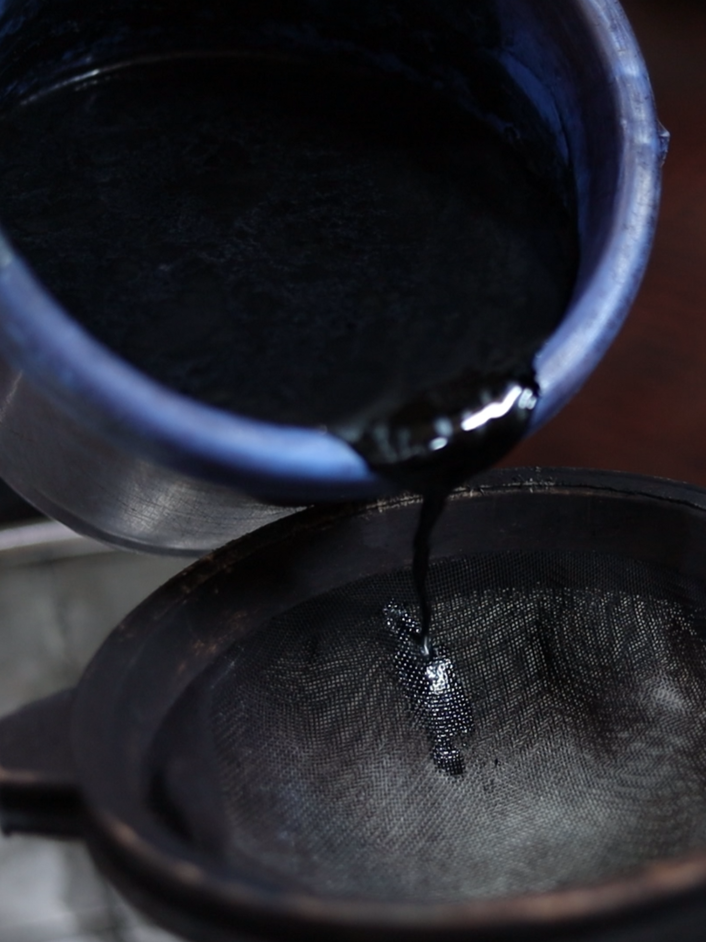 'Onyx' Hand-dyed Shibori Vegan Silk Tunic