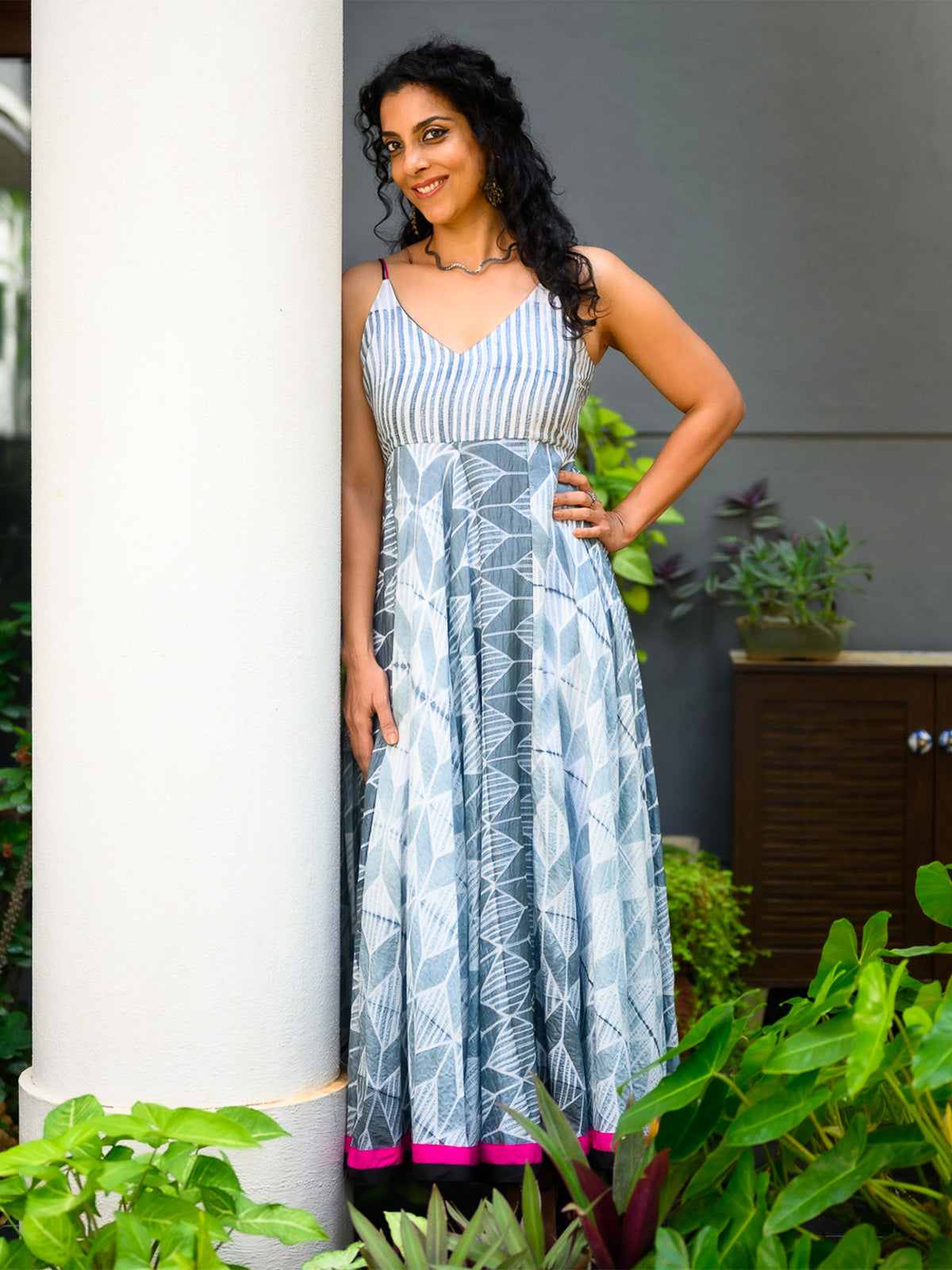 Amar-kosa-vegan-silk-hand-dyed-shibori-Dresses-online-India