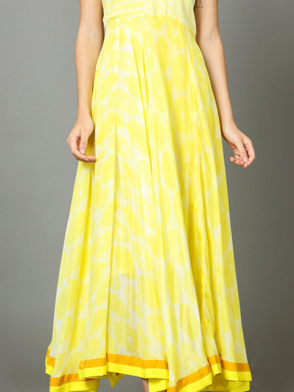 'Amara' Hand-dyed Shibori Vegan Silk Halter Dress