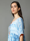 'Aparjita' Hand-dyed Shibori Vegan Silk Double-layer Dress