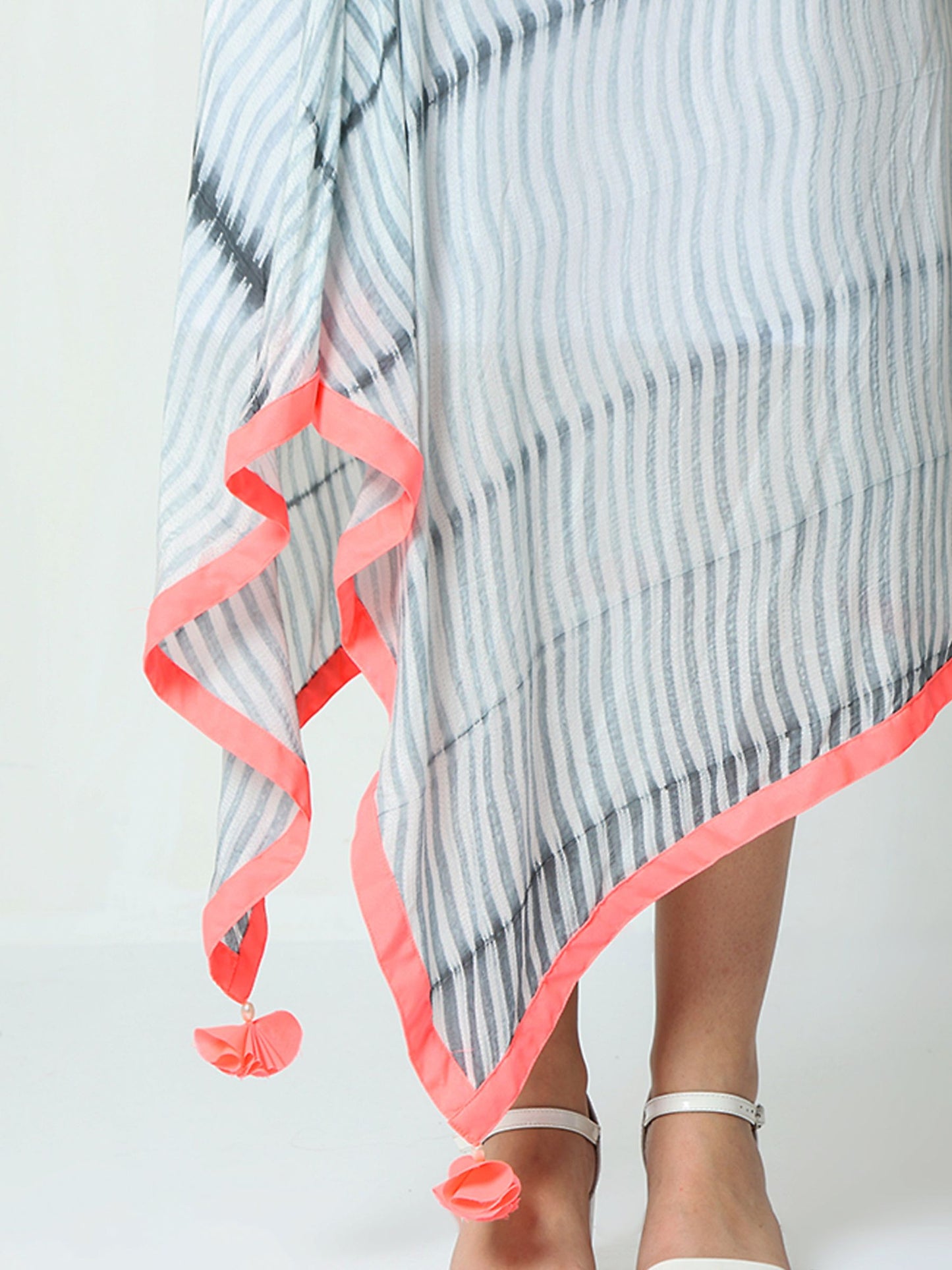 'Aria' Hand-dyed Shibori Vegan Silk High-low Dress