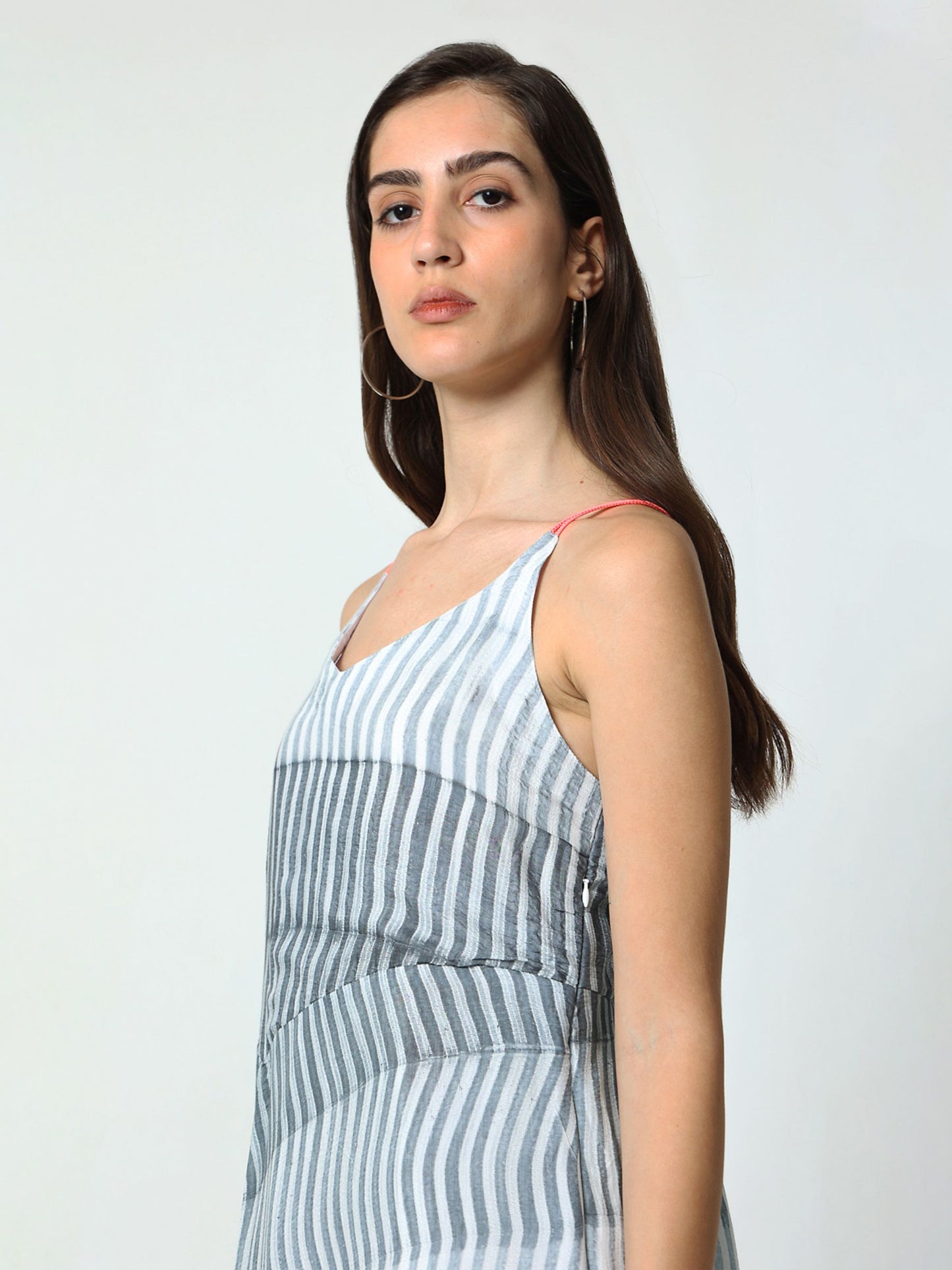 'Aria' Hand-dyed Shibori Vegan Silk High-low Dress