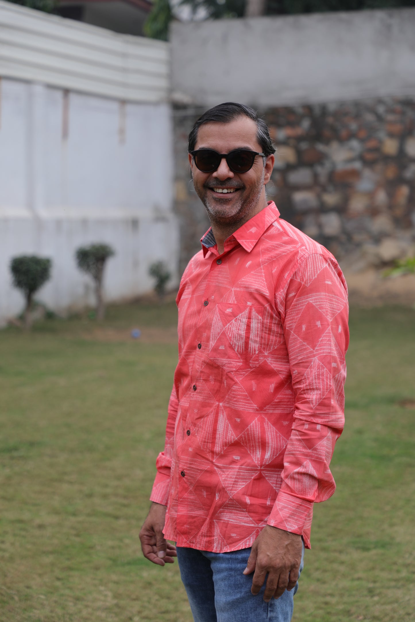 'Rouge' Shibori Men's Shirt