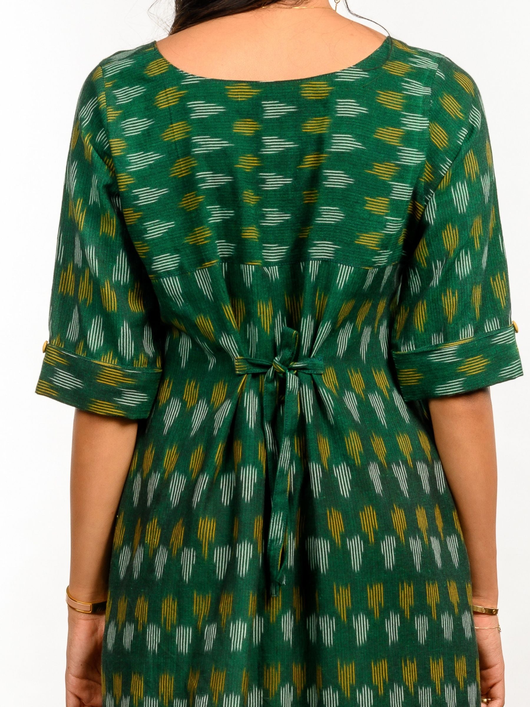 'Delilah' Handwoven Ikat Pure Cotton Tunic