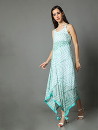 'Inaaya' Hand-dyed Shibori Vegan Silk High-low Dress