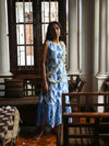 'Nilofer' Hand-dyed Shibori Pure Cotton Frill Dress