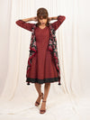 'Nora' Handloom Double Ikat Pure Cotton Shrug