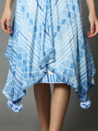 'Roza' Hand-dyed Shibori Vegan Silk Dress