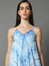 'Roza' Hand-dyed Shibori Vegan Silk Dress