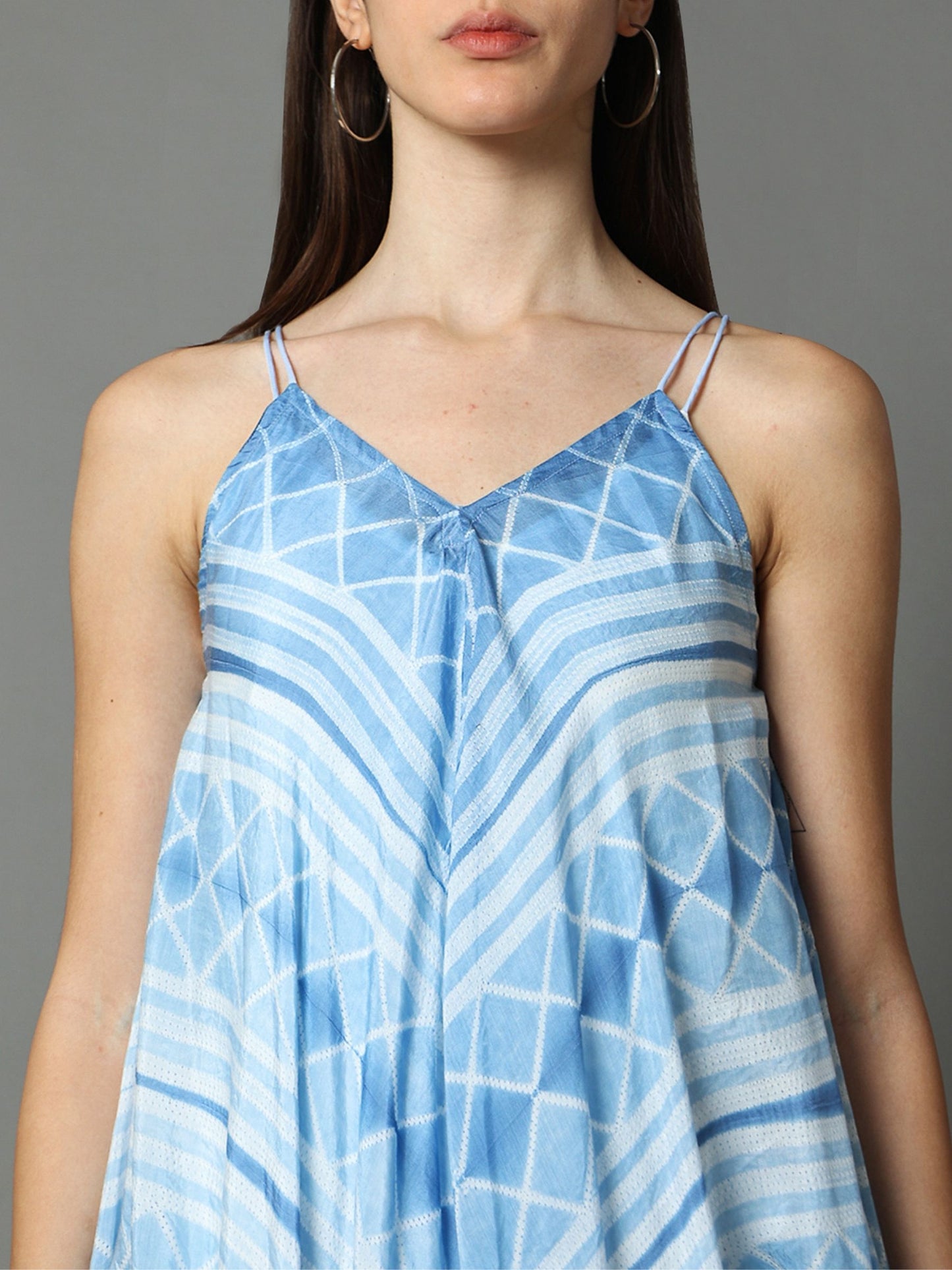 'Roza' Hand-dyed Shibori Vegan Silk Dress
