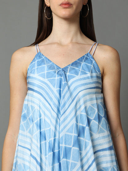 'Roza' Hand-dyed Shibori Vegan Silk Dress