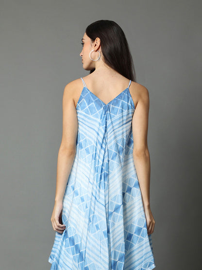 'Roza' Hand-dyed Shibori Vegan Silk Dress