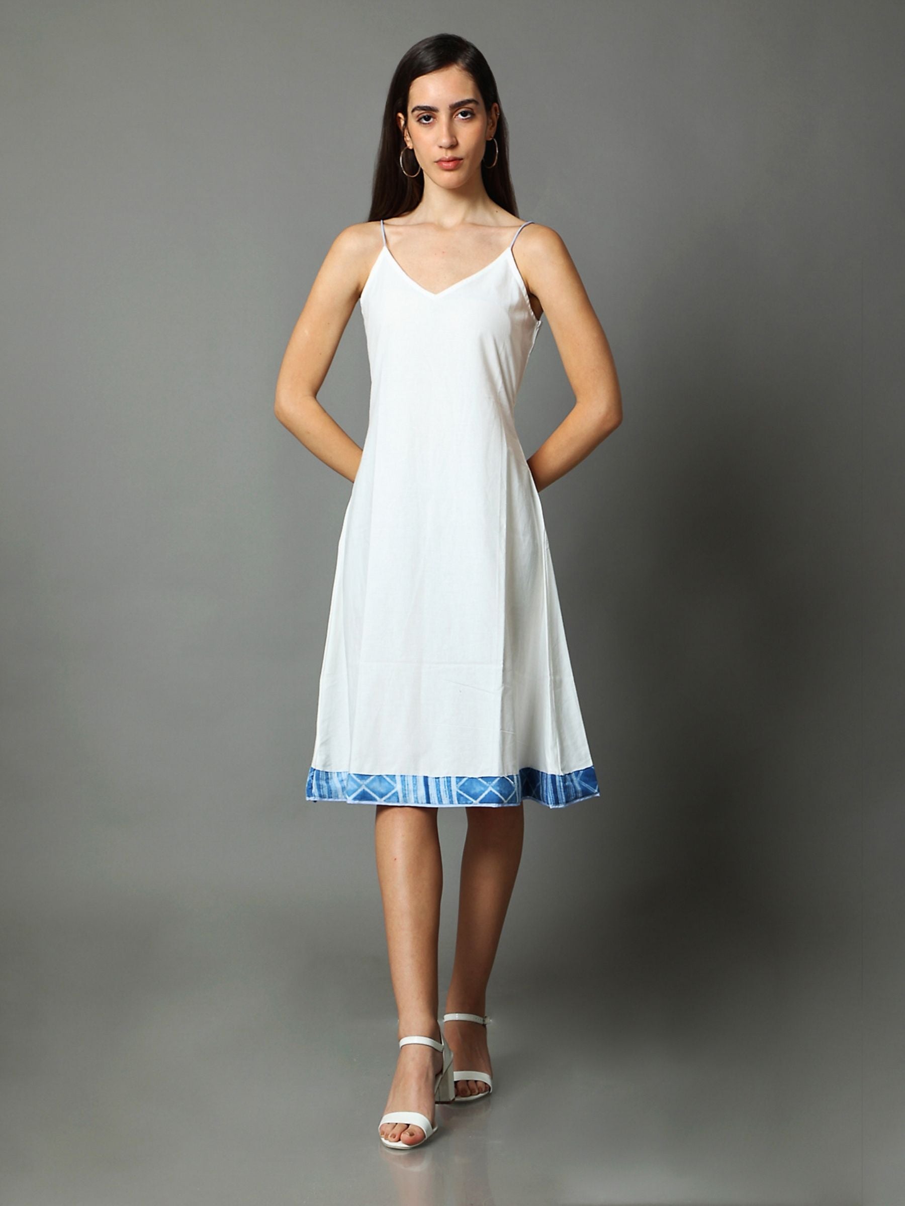'Roza' Hand-dyed Shibori Vegan Silk Dress