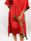 'Tulip' Handwoven Ikat Pure Cotton Kaftan
