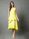 'Tuscan Sun' Hand-dyed Shibori Pure Cotton Layered Dress