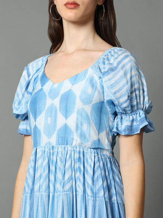 'Zara' Hand-dyed Shibori Vegan Silk Dress