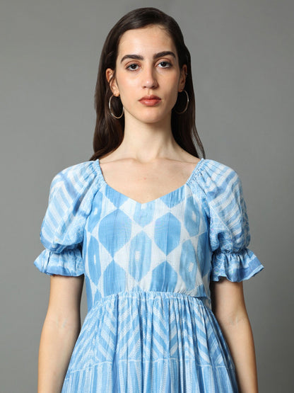 'Zara' Hand-dyed Shibori Vegan Silk Dress