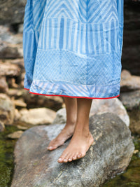 'Zara' Hand-dyed Shibori Vegan Silk Dress