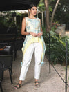 'Ezra' Marble-dyed Marble Vegan Silk Top