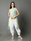'Ezra' Marble-dyed Marble Vegan Silk Top