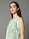 'Ezra' Marble-dyed Marble Vegan Silk Top