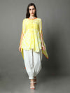 'Nargis' Shibori Vegan Silk Top with Butterfly Sleeves