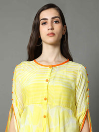 'Nargis' Shibori Vegan Silk Top with Butterfly Sleeves