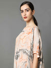 'Isla' Marble-dyed Vegan Silk Balloon Top