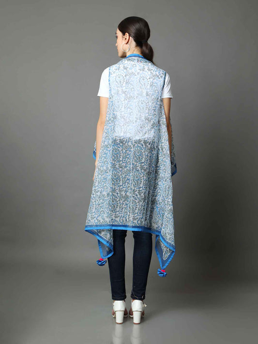 'Hope' Hand Blockprinted Pure Cotton Shrug