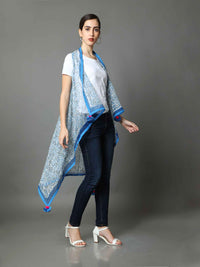 'Hope' Hand Blockprinted Pure Cotton Shrug