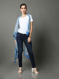 'Hope' Hand Blockprinted Pure Cotton Shrug