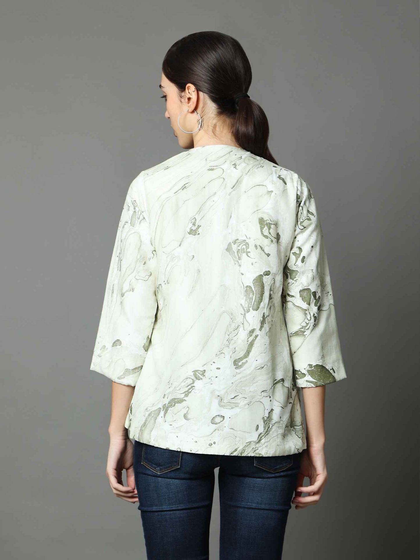 'Esther' Marble-dyed Vegan Silk Overlay