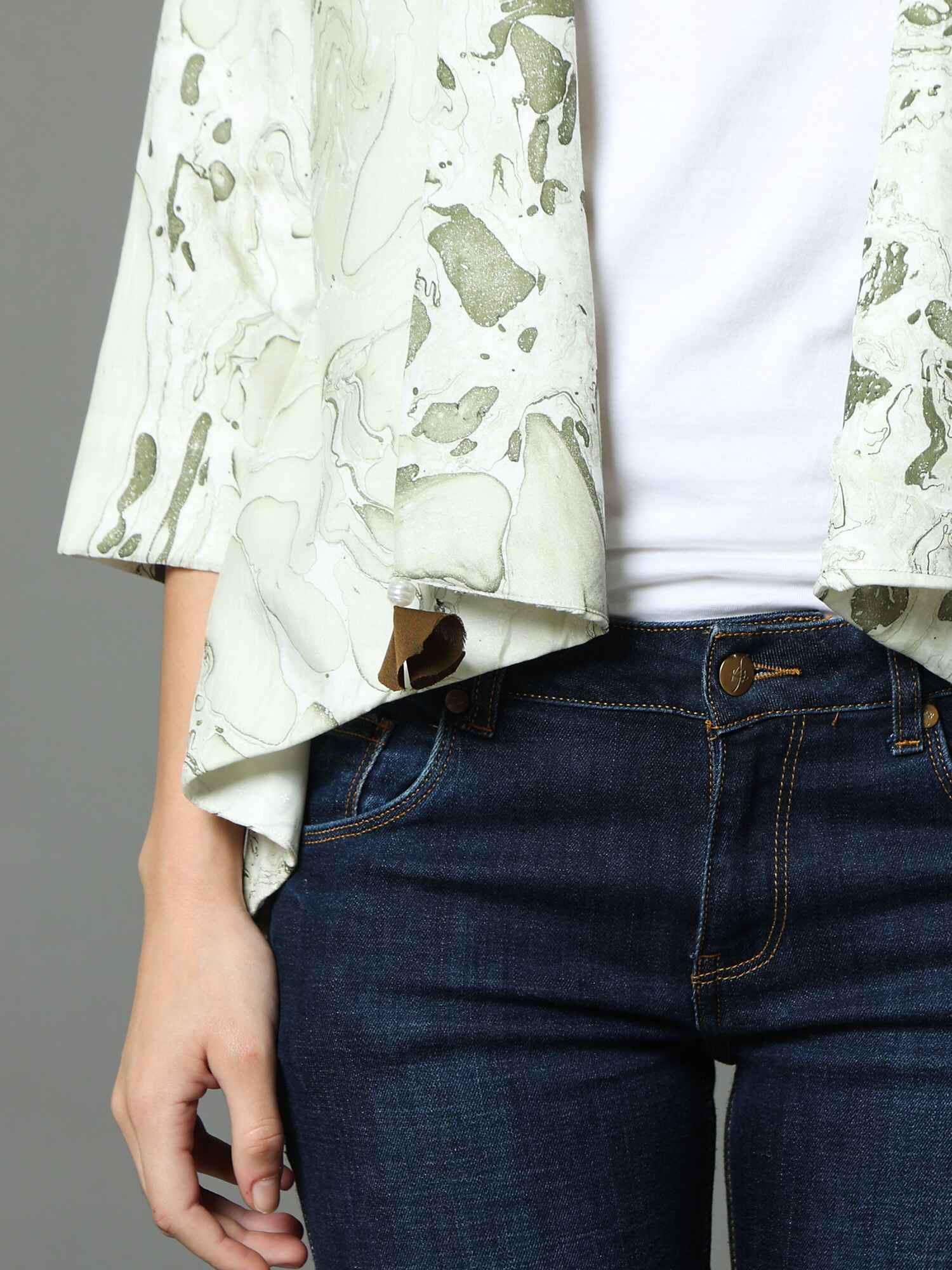 'Esther' Marble-dyed Vegan Silk Overlay