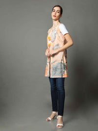 'Amber' Marble-dyed Pure Cotton Jacket