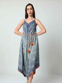 'Myra' Hand-dyed Shibori Pure Cotton Jumpsuit