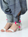 'Ashley' Hand-dyed Shibori Pure Cotton Yoga Pants