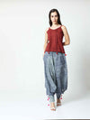 'Ashley' Hand-dyed Shibori Pure Cotton Yoga Pants