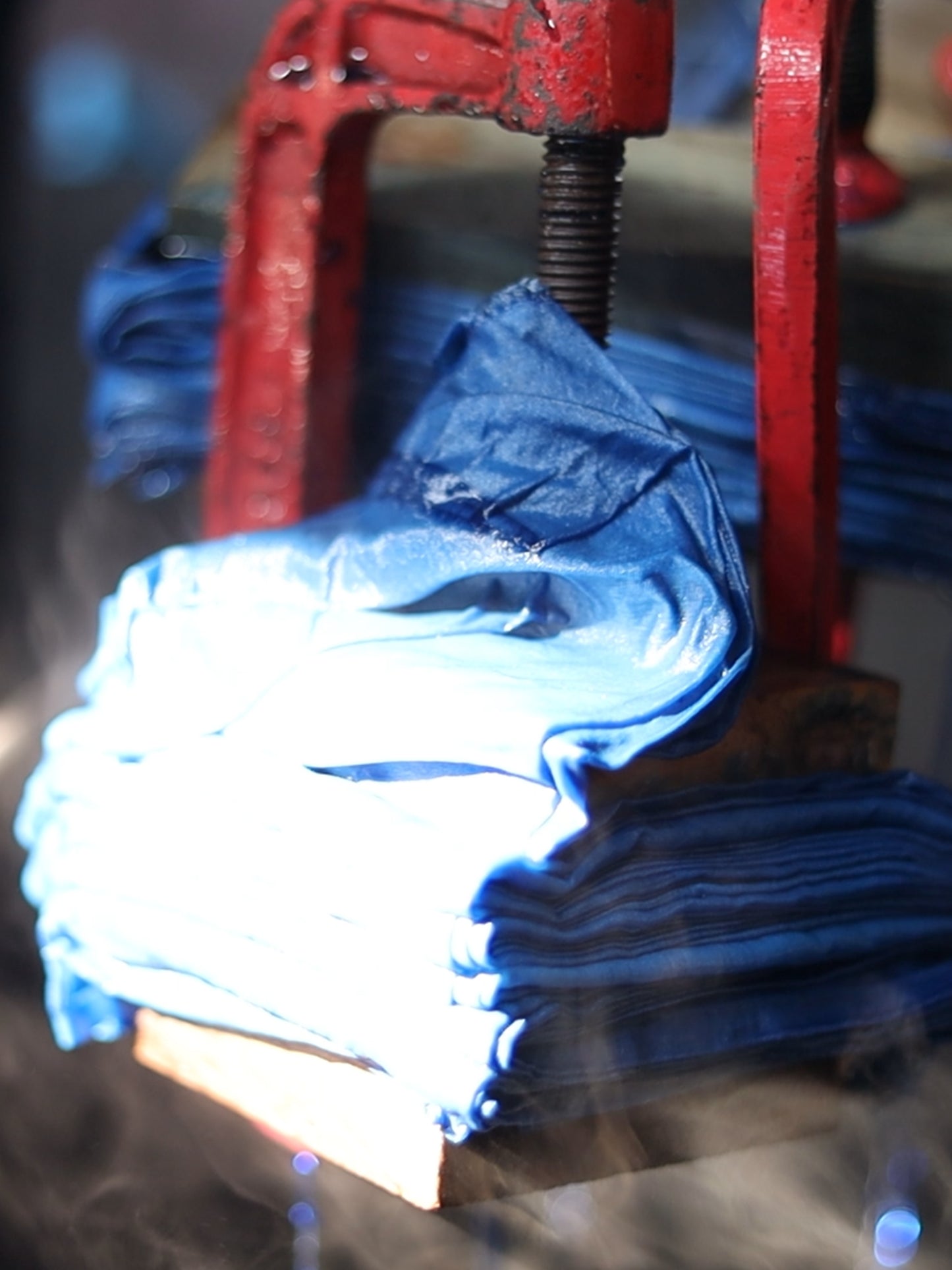 'Neelam' Hand-dyed Shibori Vegan Silk Dress
