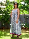 'Leah' Hand-dyed Shibori Vegan Silk Dress