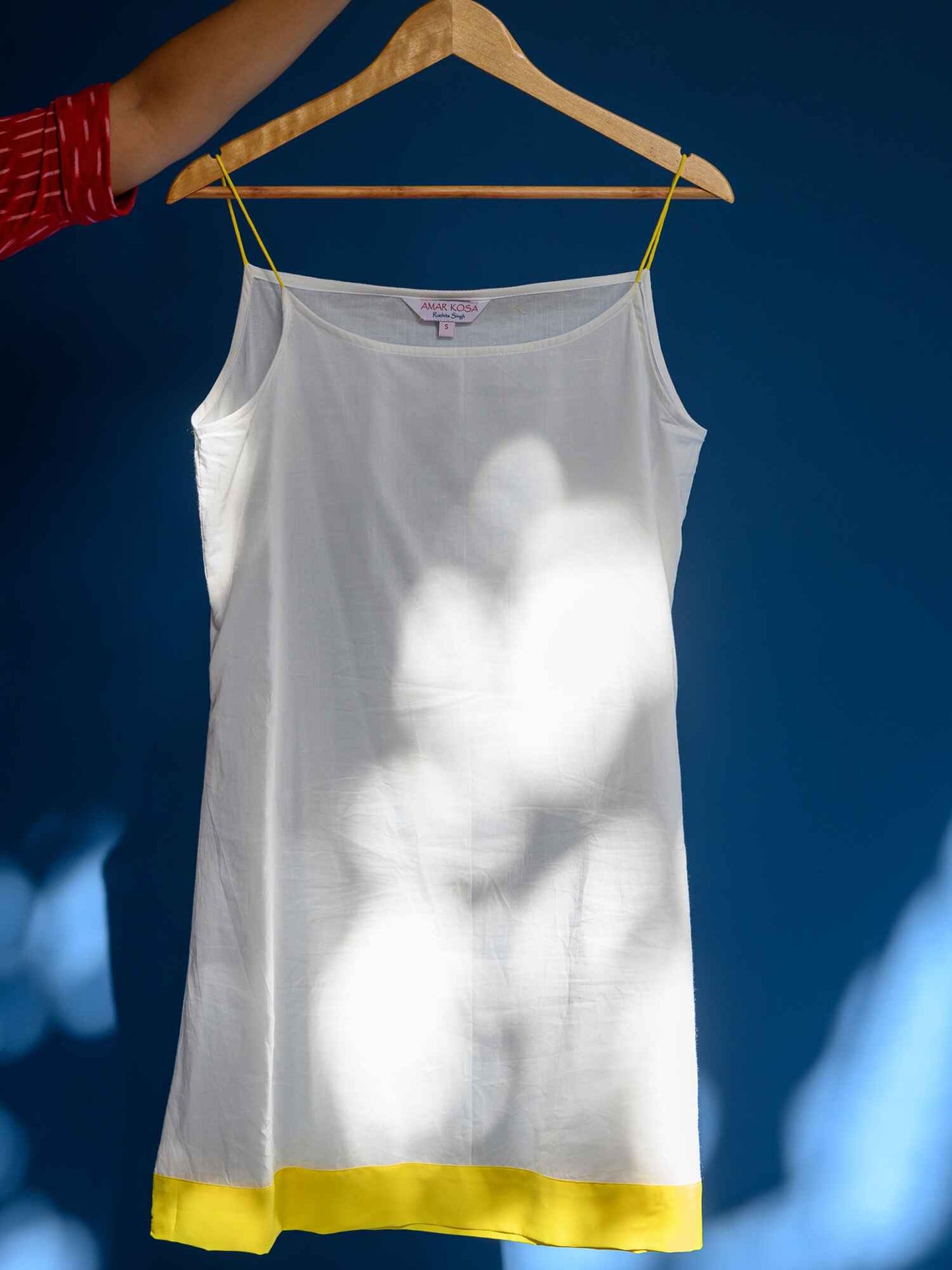 'Neelam' Hand-dyed Shibori Vegan Silk Dress