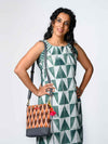 'Midori' Shibori Pure Cotton Shift Dress