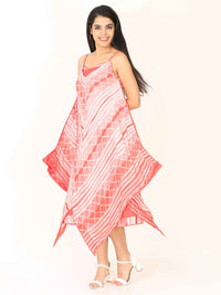 'Sangria' Hand-dyed Shibori Vegan Silk Dress