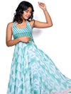 'Kiara' Hand-dyed Shibori Vegan Silk Halter Dress