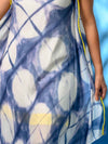 'Neelam' Hand-dyed Shibori Vegan Silk Dress