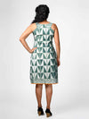 'Midori' Shibori Pure Cotton Shift Dress