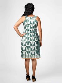 'Midori' Shibori Pure Cotton Shift Dress